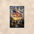World War Ii 1941 1945 United We Stand (2) — 24x36 in art print poster, premium luster paper with a white border; poster shown straight on against a warm wall.