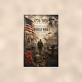 World War I 1914 1918 — 24x36 in art print poster, premium luster paper with a white border; poster shown straight on against a warm wall.