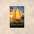 Alden Cutter - Marblehead, Massachusetts — 24x36 in art print poster, premium luster paper with a white border; poster shown straight on against a warm wall.