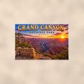 Grand Canyon National Park - Hopi Point — 36x24 in art print poster, premium luster paper with a white border; poster shown straight on against a warm wall.