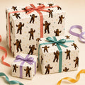 Party Bigfoot wrapping paper mockup 1
