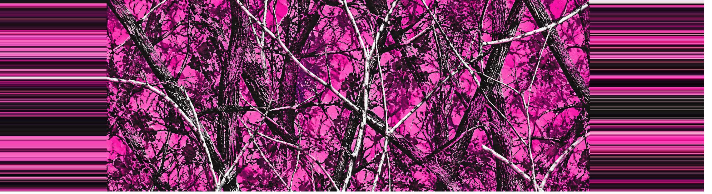 Pink Muddy Camo — Truck Rear Window Decal, 68 x 18.5 in Perforated Vinyl, See-Through Graphic, Fits Most Full-Size Pickups