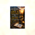 How We Know What Love Is - 1 John 3:16, Christian Metal Sign 8x12 & 12x18 — Full product view