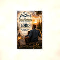 As A Father Has Compassion - Psalm 103:13, Christian Metal Sign 8x12 & 12x18 — Full product view