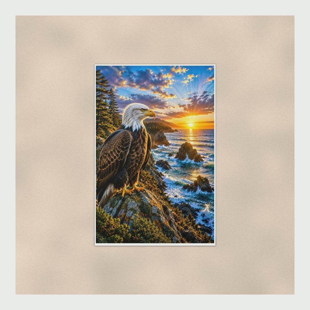 Bald Eagle Portrait Poster — 16x24 & 24x36 Wall Art Print product video