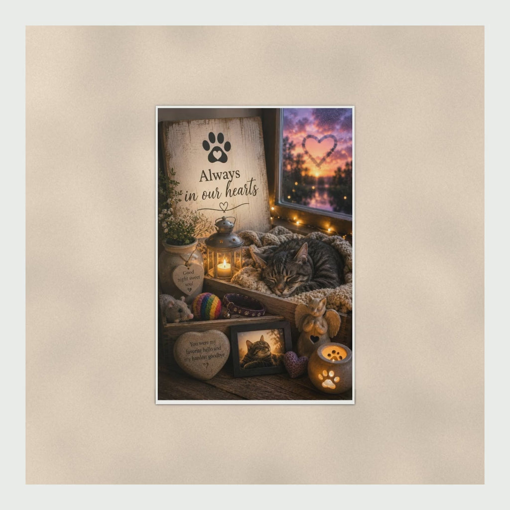 Cat Memorial Poster Always In Our Hearts, My Favorite Hello And Hardes product video