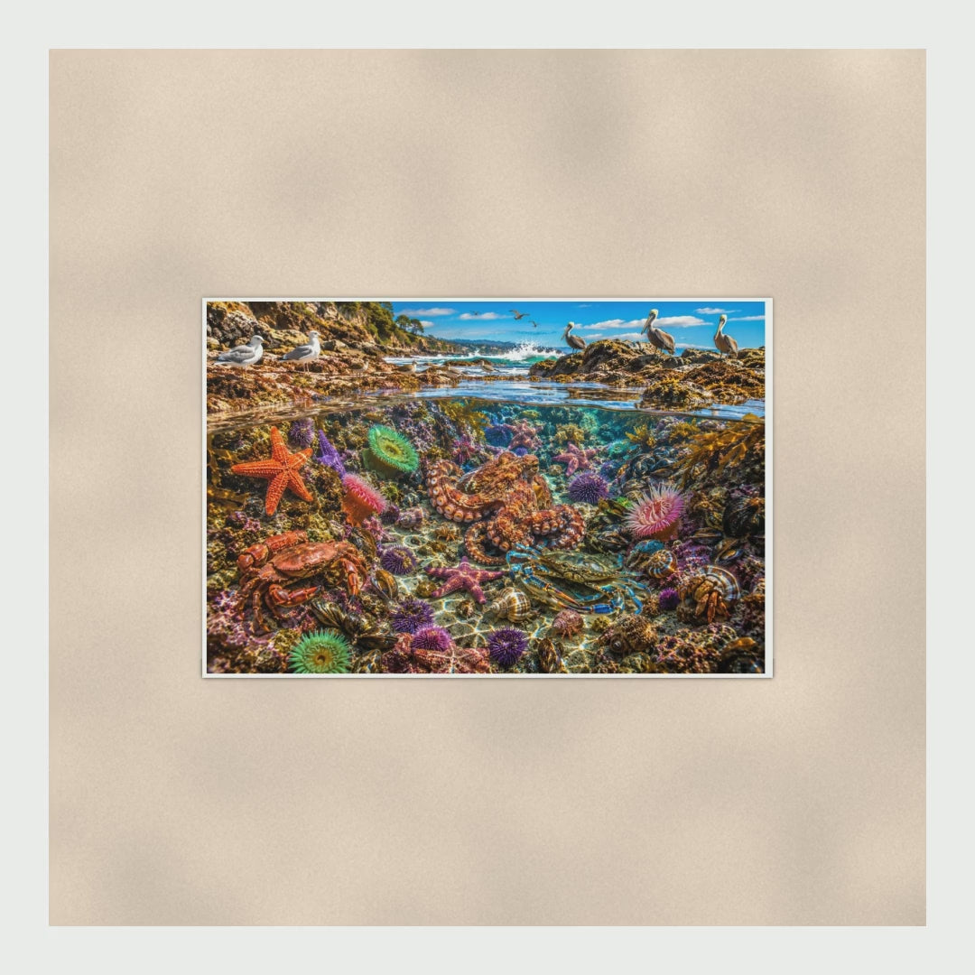 Coral Reef Scene Poster — 24x16 & 36x24 Wall Art Print product video