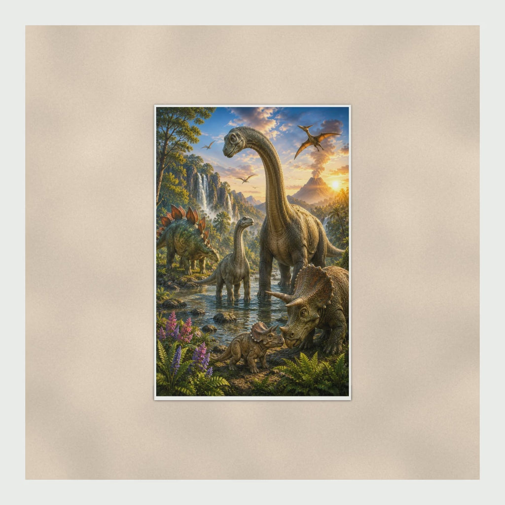 Dinosaur Nursery Wall Art, Dino Poster - 16x24 & 24x36 Kids Room Decor product video